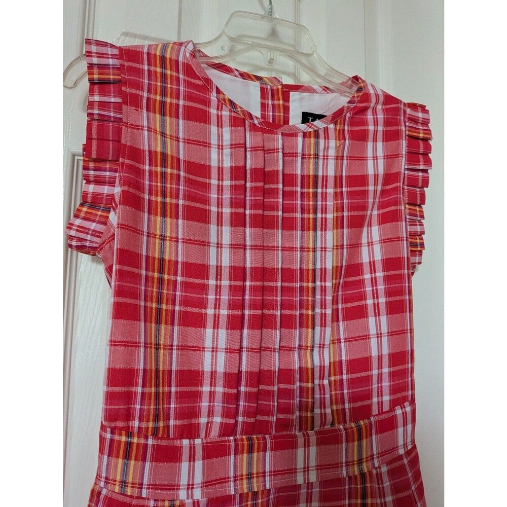Red Plaid Minidress - Picture 2 of 8